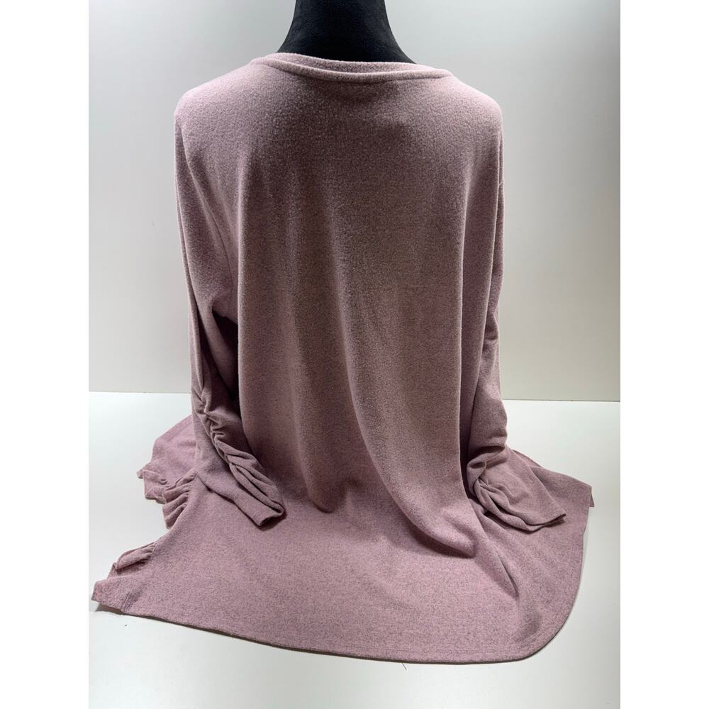 Terra & Sky Women’s 4X (28W-30W) Dusty Rose Sweater Pullover Romantic Feminine - Picture 3 of 15